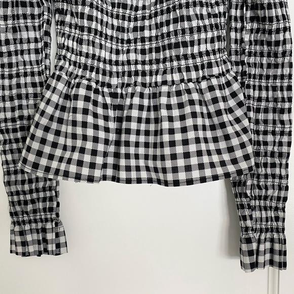 H&M Shirred Off The Shoulder Top - Small - Picture 5 of 7